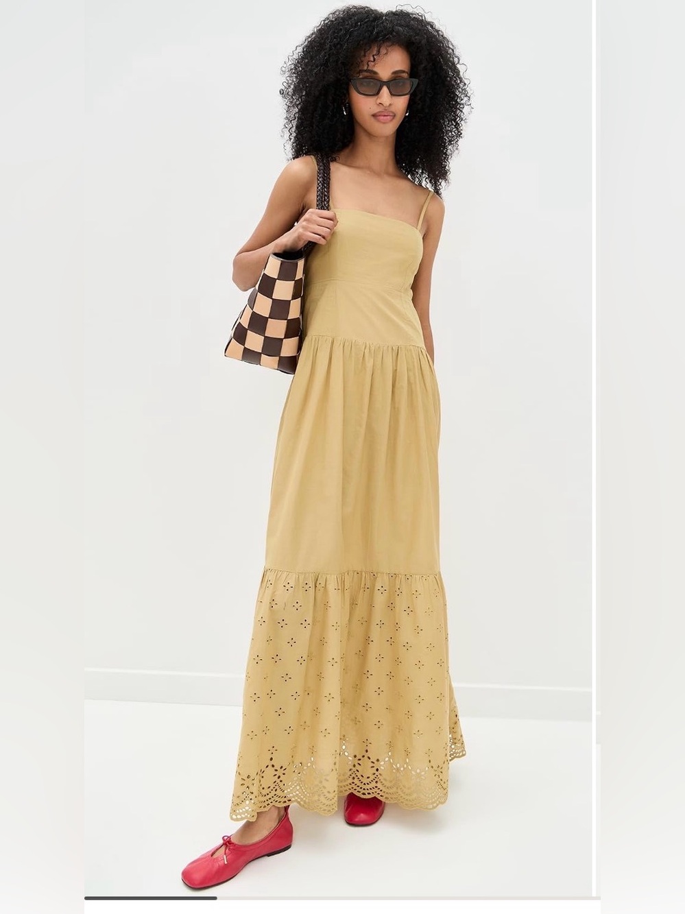 Playa Lucila Eyelet Maxi Dress